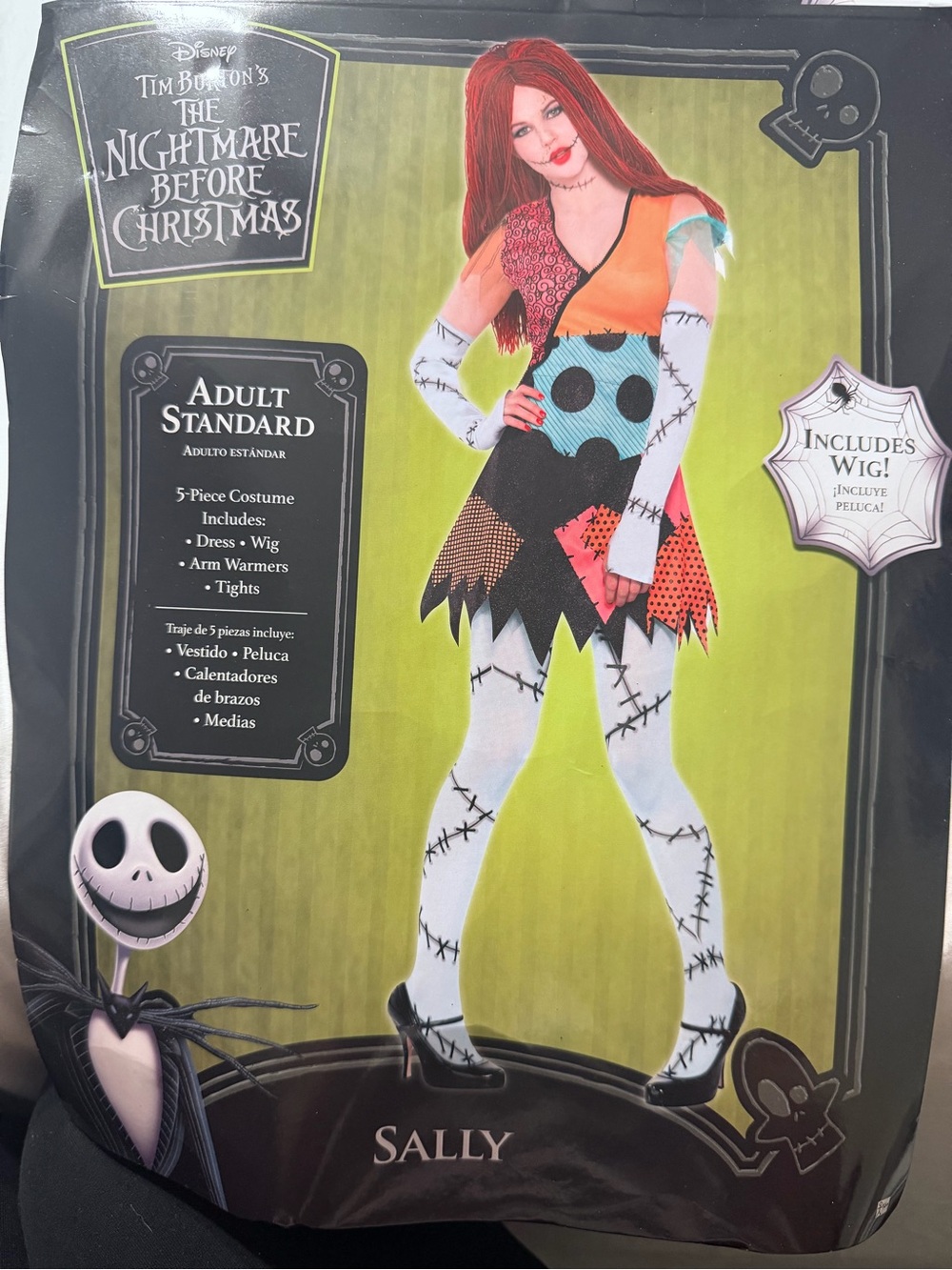 Disney The Nightmare Before Christmas Sally Halloween Costume One Size